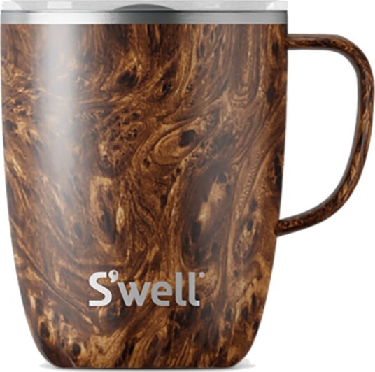 S'well Krus med hank teakwood 350ml S'well Krus med hank teakwood 350ml