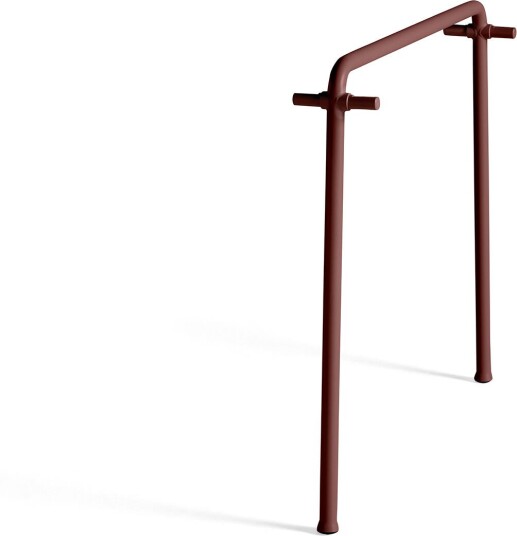 Hay Palissade Middle Leg 90 X 75 / Iron Red Utendørs Spisebord Ronan & Erwan Bouroullec Rød Metall