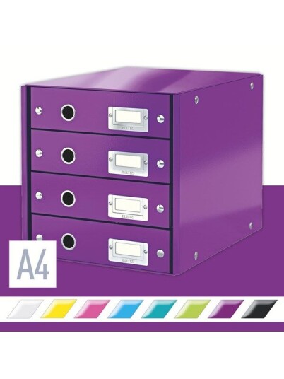 Leitz Skuffkabinett Click & Store  WOW 4 skuffer