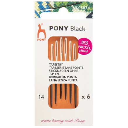 Pony Black Stramaj uten spiss størrelse 14 4 stk Pony Black Stramaj uten spiss størrelse 14 4 stk