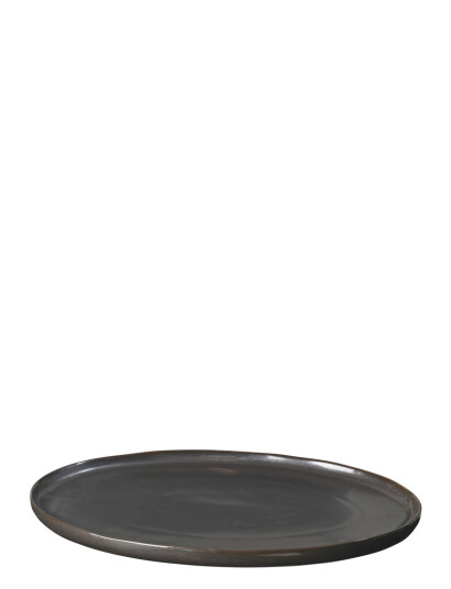 Broste Copenhagen Fad Oval "Esrum Night" L - Brown - Ø 26 CM Broste Copenhagen Fad Oval "Esrum Night" L - Brown - Ø 26 CM