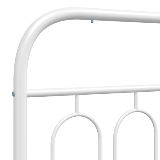  Sengegavl i metall hvit 140 cm 8721102646690