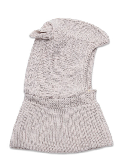 Huttelihut Balaclava Ears Wool Knit - Cream - 3-6M