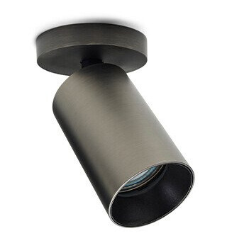 Antidark SpotOn1 Circle Taklampe w/Hole Titanium -