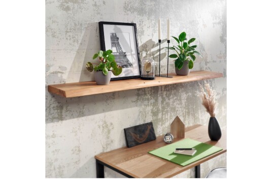 Vegghylle Wohnling trekant heltre flytende hylle landlig stil 160 cm 160 cm