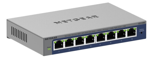 Netgear Plus Gs108ev4 - Switch - Ikke-Styrt - Stasjonær, Veggmonterbar, Rackmonterbar
