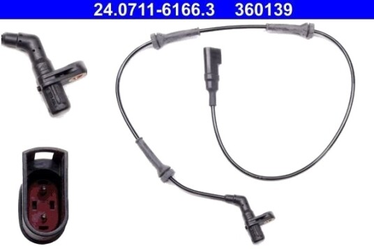 ATE 24.0711 6166.3 Sensor ABS