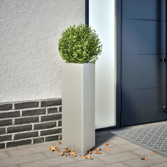 Plantekasse 30x26x75 cm rustfritt stål
