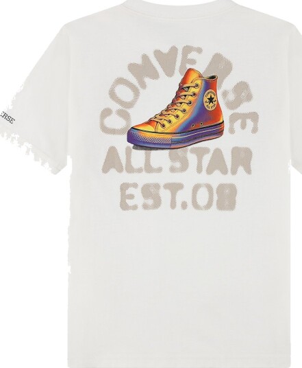 Converse T skjorte Egret Converse 10 12 år (140 152) T skjorte Beige Hvit
