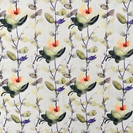 Balsløw Lin/Viskose Jersey Stoff 151 Blomster 50cm