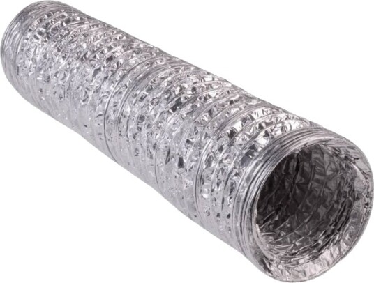 Wallair N55911 Fleksibelt Ventilasjonsrør I Aluminium Ø X L 15,2 Cm X 10 M Sølv