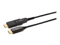 MicroConnect HDMI-kabel med Ethernet 15m - Aktiv Optisk Hybridkabel, Støtte for 4K 60Hz og Dolby TrueHD - Svart