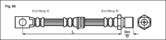 Bremseslange METZGER 4111758 Bremseslange METZGER 4111758