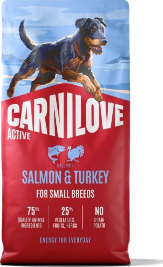 Carnilove Tørrfôr Active Laks & Mini Kalkun 2 X 12 kg