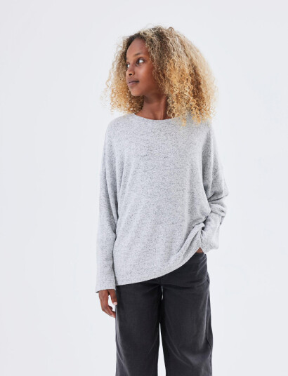 name it Nkfvicti Ls Knit L Noos Grey 104