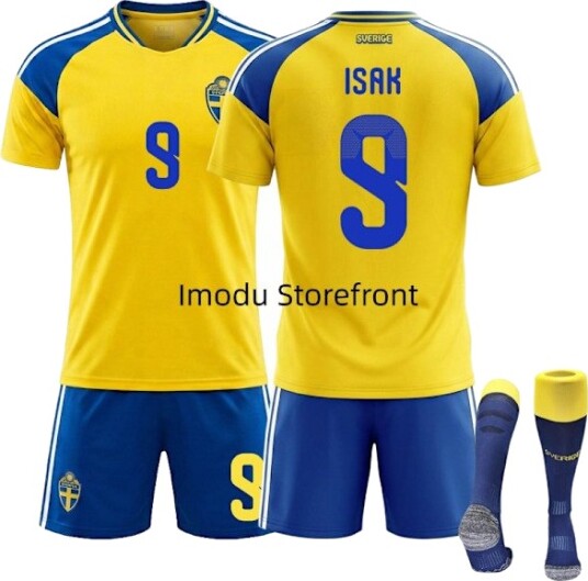 2026 VM Sverige Herrelandslag Hjemmedrakt Nr.9 Isak