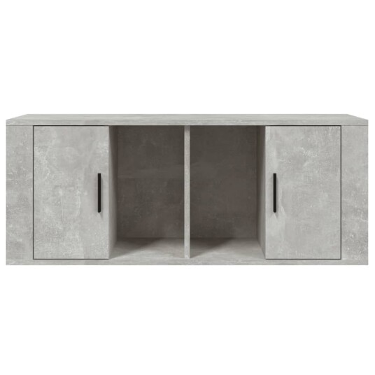vidaXL TV-benk betonggrå 100x35x40 cm konstruert tre