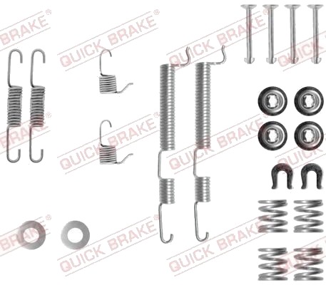 QUICK BRAKE 105-0765 Tilbehørsett, bremsesko QUICK BRAKE 105-0765 Tilbehørsett, bremsesko