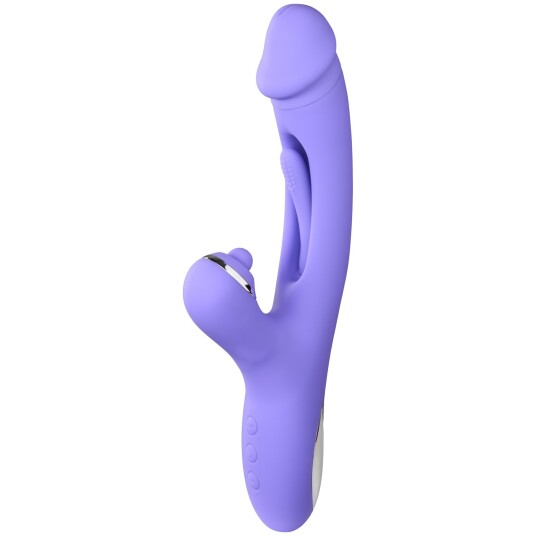 Good Vibes Only Tess Rabbitvibrator med G-punktsstimulator - Lilla Good Vibes Only Tess Rabbitvibrator med G-punktsstimulator - Lilla