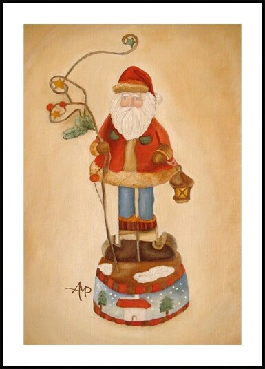 Santa Is Coming Poster Plakat / 21x30cm Santa Is Coming Poster Plakat / 21x30cm