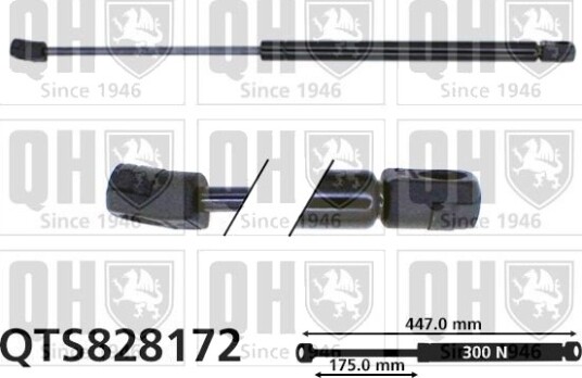 Gassfjær, motorpanser QUINTON HAZELL QTS828172