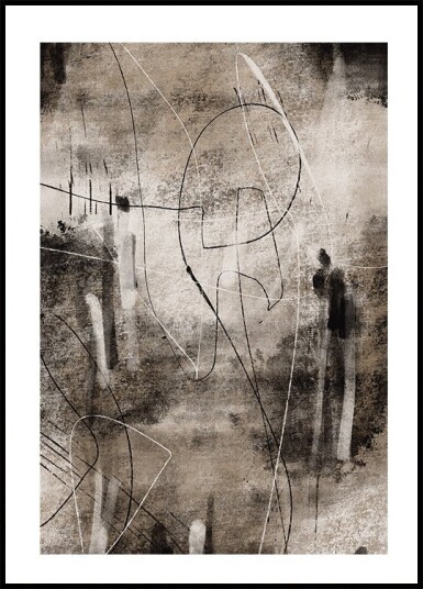Abstract Lines and Textures Art Plakat Plakat / 100x150cm