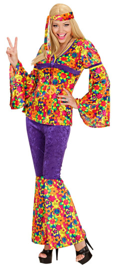 Widmann S.r.l. Lilla Hippie Girl Karnevalskostyme Small