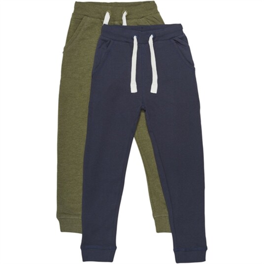 Minymo Dark Olive Sweatpants Basis 36 2-pakning NOOS 92 Minymo Dark Olive Sweatpants Basis 36 2-pakning NOOS 92
