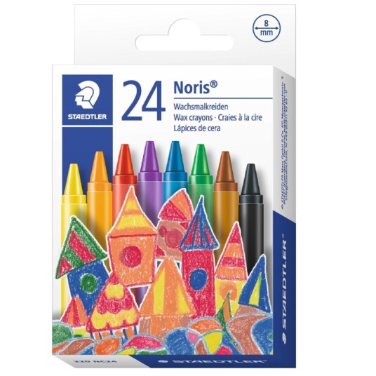 Staedtler Noris Club wax Fargestifter 24-set