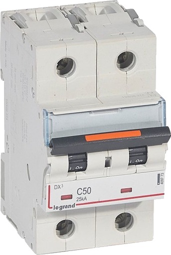 Legrand DX3 MCB automatsikring C50 2P 3M 25kA