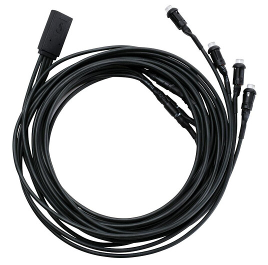 OCHNO 4 Switch LED-buttons for integration in 8 mm hole