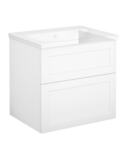 Gustavsberg Artic Baderomsskap 60 cm m / profilert skapd?r hvit