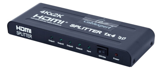 Cablexpert Dsp-4Ph4-002 Video/Lyd-Splitter - 4 X Hdmi - Stasjonær