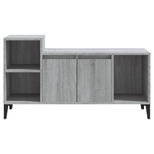 vidaXL TV-benk grå sonoma 100x35x55 cm konstruert tre