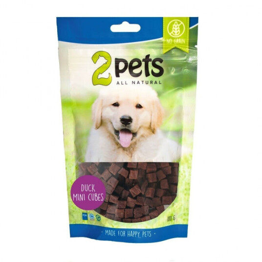 2Pets MiniCubes And 100 g - Naturlige hundesnacks