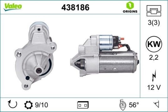 VALEO 438186 Starter VALEO 438186 Starter