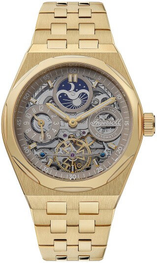 Ingersoll Herreklokke I12902 Skjelettkuttet/Gulltonet stål Ø43 mm Ingersoll Herreklokke I12902 Skjelettkuttet/Gulltonet stål Ø43 mm