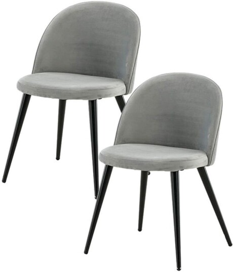 Skagen spisestuestoler velour grå,svart.