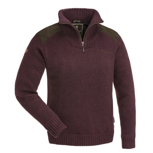 Pinewood Women's Hurricane Sweater S , Dark Burgundy Melange