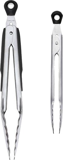 Oxo Tangsett 2 stk stål/svart