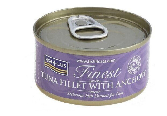 Fish4Cats Våtfôr med Tunfisk og Ansjos 70 g - Kattemat