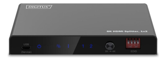 Digitus Ds-55339 - Video/Lyd-Splitter - 8K, 1X2 2 X Hdmi - Stasjonær Digitus Ds-55339 - Video/Lyd-Splitter - 8K, 1X2 2 X Hdmi - Stasjonær