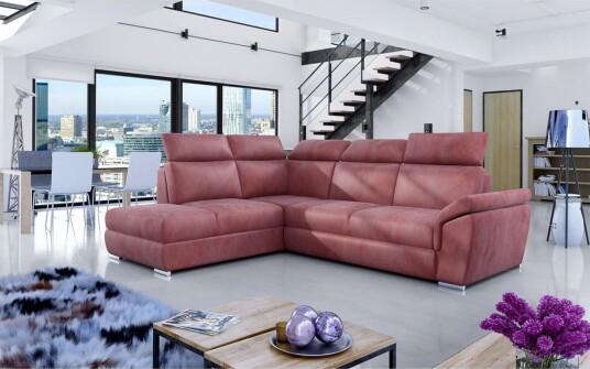Seksjon Eltap Loreto 260x210x102 cm Monolith 63 Rosa Venstre