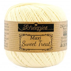 Scheepjes Maxi Sweet Treat Garn Unicolor 101 Candle Light