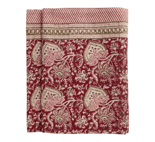 Chamois Oriental linduk rød 150x350cm