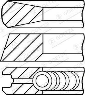 Stempelringsett GOETZE ENGINE 08-426200-00