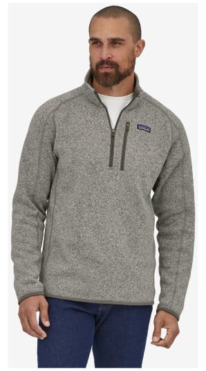 Patagonia Better Sweater 1/4 Zip, M's Stone Wash L