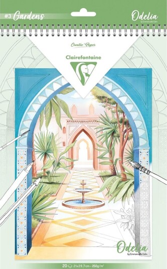 Fargeleggingsbok Odelia A4 Gardens Fargeleggingsbok Odelia A4 Gardens