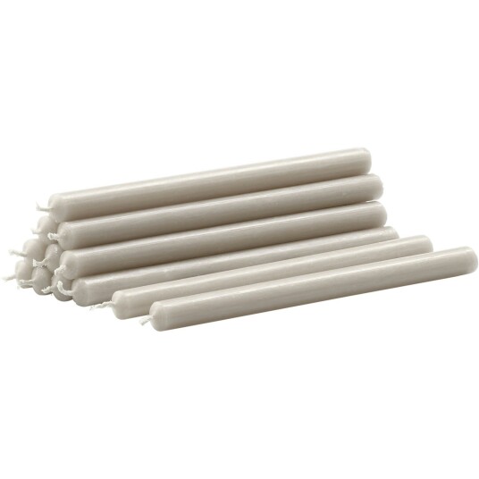 Stoff Nagel Nagel Stearinlys 12 pk Linen Grey