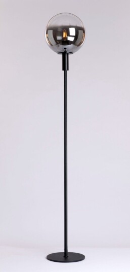 Nevada 145cm gulvlampe Svart/Røykfarget